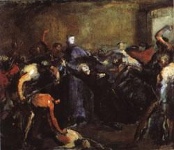 Jean - Baptiste Carpeaux Monseigneur Darboy in His Prison ( Archbishop Shot by Commune, May 24, 1871 ) oil painting image